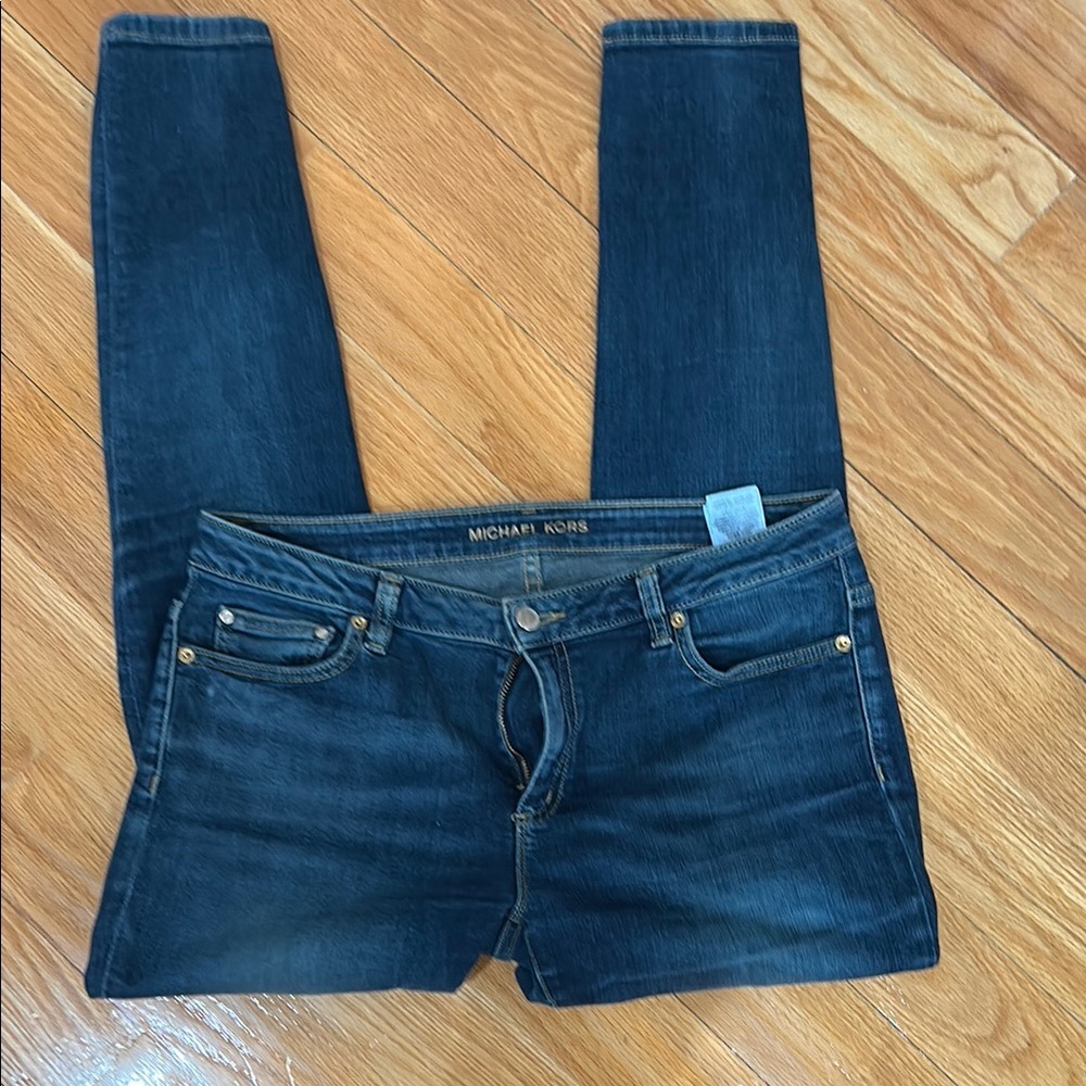 Michael Kors Blue Skinny Jeans Sleek Fit